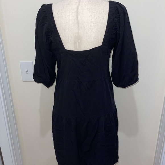 Black puff sleeve dress - Picture 4 of 6